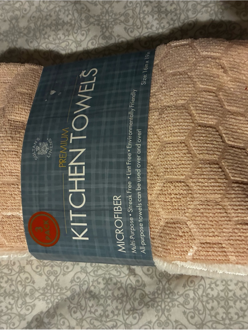 Premium Kitchen Towels - Pink Microfiber (3 Pack)